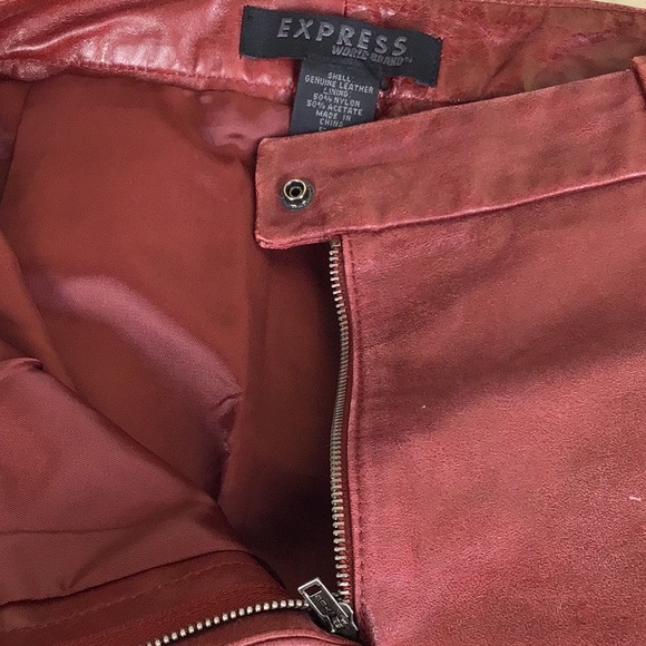 Vintage Express genuine leather mini skirt - Picture 8 of 8